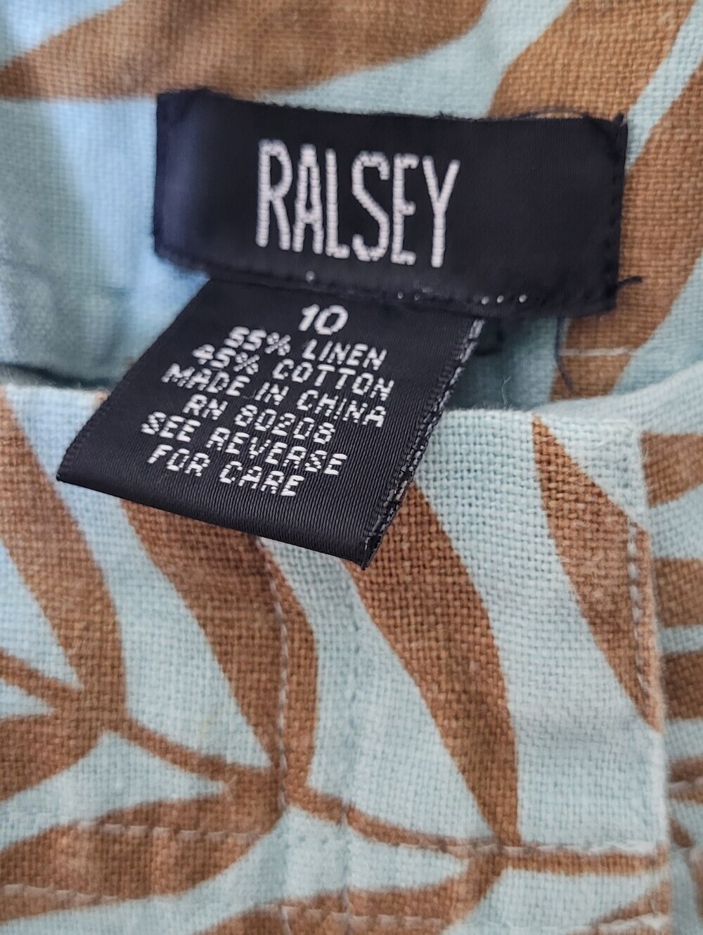 Ralsey 90s Linen-Cotton Cropped Pants Size 10 - Picture 6 of 7